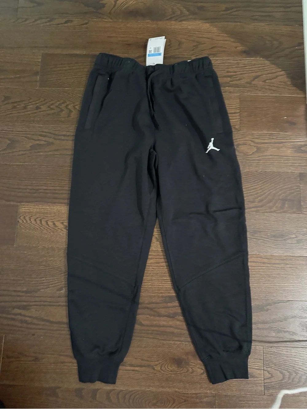 Jordan Black Sweatpants with White Jumpman Logo